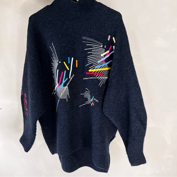 &Other Stories Navy Sweater - Picture 7 of 8